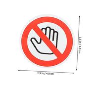 GARIOUANS 10 pièces Autocollants Avertissement Ne Touchez Sécurité Do Not Touch Stickers Ronds pour Machines et Équipements Industriels
