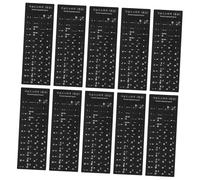 GARIOUANS 10 Pièces Autocollants Clavier Coréen Protection Lettres Blanches sur Fond Noir Mat pour Claviers Dordinateur Portable et Pc