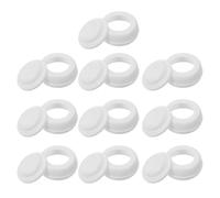 GARIOUANS 10 Pièces Bouchons Large Ouverture à Vis Quatre Filets Couvercles De Bouteille PP Réutilisables Étanches Pour Lait Infantile Et Voyage