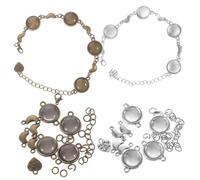GARIOUANS 10 Pièces Bracelet à Cabochon de Base pour Fabrication de DIY avec Moon Vieil Vieil pour Artisanat