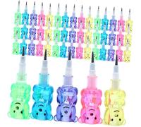 GARIOUANS 10 pièces Crayons pour Garçon Fille Ours Empilables Multi-usages pour Écriture Dessin et Devoirs Matériel Créatif et Sûr pour Fêtes Anniversaire