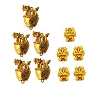 GARIOUANS 10 pièces Dragon Pendants For DIY Jewelry Making Chinese Dragon Charms Set Craft Accessories For Women And DIY Decor