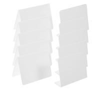 GARIOUANS 10 pièces Lot de Panneaux Réservés Acrylique Mat pour Numéros de Table Présentoirs Résistants pour et Événements Supports de Signalisation Sécurisés et Réutilisables