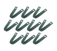 GARIOUANS 10 Pièces Lot de Sangles de Soutien Élastiques Nylon avec Œillets Attaches Vertes Antivent pour Tuteurage et Correction de Jeunes Arbres Pépinière