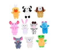 GARIOUANS 10 pièces Marionnettes à Doigts Animaux Peluche de Mignonnes pour Garçon Fille et Tout Petits Jouets Éducatifs et Apaisants pour Histoires et Interactions Ludiques