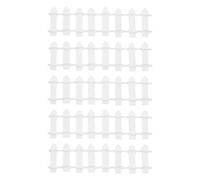 GARIOUANS 10 Pièces Miniature Resin Fence Set for Fairy Garden DIY Decoration Mini House Supplies Flexible Connectable Micro Landscape Ornaments