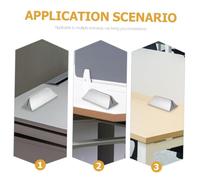 GARIOUANS 10 Pièces Pinces de Fixation Plastique pour Écran de Bureau Clips Réglables pour Panneaux de Séparation Écran Stable pour Cloisons de Bureau Support de Protection pour Espace de
