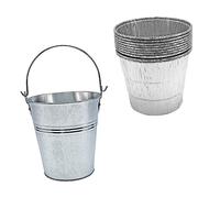 GARIOUANS 10 Pièces Seau à Graisse pour Barbecue avec Liners Jetables Facile à Installer Léger et Portable pour Barbecue Extérieur Camping et Fêtes Plein Air