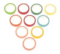 GARIOUANS 10 Rouleaux Ruban Adhésif Masking Tape Coloré Arc Ciel pour Scrapbooking DIY Décoratif Papier Washi Autocollant pour Artisanat et Décoration