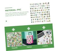 GARIOUANS 100 pièces Autocollants Cactus PVC Étanches pour Scrapbooking Stickers Petits pour Valise Ordinateur Portable Décoration Voyage et Loisirs Créatifs