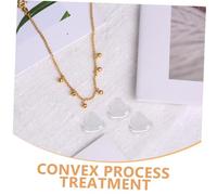 GARIOUANS 100 Pièces Cabochons Verre Transparent Forme Cœur Pendentifs DIY Éclatants pour Bijoux et Accessoires Créatifs