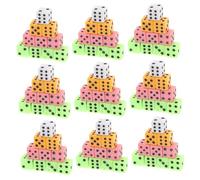 GARIOUANS 100pièces Lot de Mini Dés à Colorés pour Jeux De Société Et Enseignement des Mathématiques