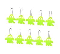 GARIOUANS 10pièces Lot De Pendentifs Réfléchissants Fantômes Pour Sac à Dos Téléphone Décorations Halloween
