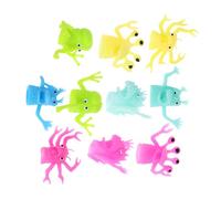 GARIOUANS 10pièces Marionnettes à Doigts TPR Jouet De Racontage Histoires Mini Set pour Garçon Fille Et Adultes Styles Variés