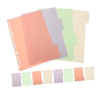 GARIOUANS 12 ensembles Intercalaires Plastiques Détachables pour Cahier de Séparateurs Polyvalents avec Onglets Pratiques Organisateurs pour Classeurs à Anneaux Index Résistants PP