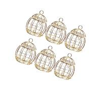 GARIOUANS 12 pièces Boîte Dragées Cage à Oiseaux Contenant Creux Doré Décoration Mariage et Fête Boîte Cadeau Originale pour Friandises et DIY