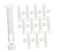 GARIOUANS 12 Pièces Connecteurs de Piscine Plastique avec Joint Étanchéité Blanc pour Accessoires de Piscine Cadre Métallique Rectangulaire