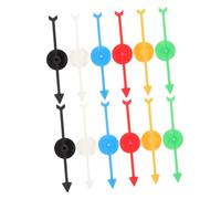 GARIOUANS 12 pièces Flèches Rotatives Plastique pour Jeux de Société Accessoires DIY Légères et Durables Couleurs Jeu Éducatif et Interactif