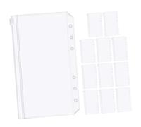 GARIOUANS 12 pièces Zippées Transparentes pour Classeur Sachets de Rangement Étanches PVC Recharge Organiseur Documentaire pour Bureau et Voyage