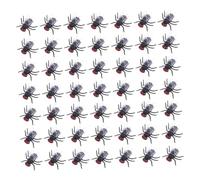GARIOUANS 120 Pièces Mouches Factices Plastique Réalistes Jouets Insectes Simulés pour Blagues Réutilisables Fêtes Halloween Poisson Avril et Réunions Familiales