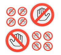 GARIOUANS 15 pièces Autocollants de Sécurité Ne Toucher Adhésifs Durables et Étanches Signalisation de Prévention des Accidents pour Ateliers Usines et Équipements Industriels