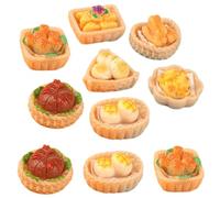 GARIOUANS 15 Pièces de Miniatures Alimentaires pour Maison de Poupée Accessoires Cuisine Miniatures Réalistes Modèles D’Aliments Factices pour Jeu D’Imitation