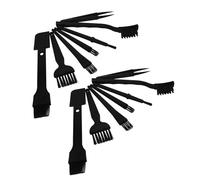 GARIOUANS 2 Ensembles Brosse de Nettoyage Portable Accessoires de Clavier Brosse à poussière d'objectif kit de Nettoyage électronique Outil de Clavier Black