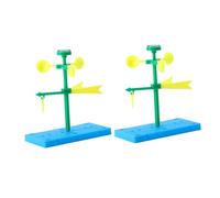 GARIOUANS 2 Ensembles Scientifique Plastique DIY Vent Directionnel pour Garçon Fille Kit Dexpérimentation Éducative et Manuel Cadeau Pédagogique pour Développer Lobservation et Lanalyse