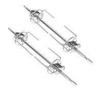 GARIOUANS 2 ensembles Set de Fourches Acier Inoxydable pour Rôtissoire Électrique Fourchettes à Viande pour Cuisson Uniforme et Résultats Accessoires Grill pour Poulet Dinde Bbq et Camping