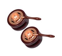 GARIOUANS 2 Ensembles Wax Melting Pot With Ergonomic Handle Rapid Wax Seal Spoon Warmer For Wedding Envelope Stamps And Craft Projects