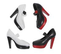 GARIOUANS 2 Paires Miniatures Chaussures à Talons Hauts pour Poupées Accessoires de Dress Up pour Filles Jouets Décoratifs et Adorable