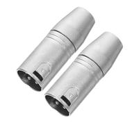 GARIOUANS 2 pièces Adaptateur Audio XLR Mâle Broches vers Jack Femelle Pouce Kit Transmission Sonore Compact et Portable pour Équipement Audio Polyvalent