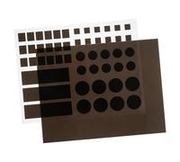 GARIOUANS 2 pièces Autocollants LED Bloquants de Lumière Noirs Lot Gradation Pour Routeurs Téléviseurs et Appareils Électroniques Ajustable Luminosité et Blocage