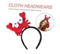 GARIOUANS 2 Pièces Bandeaux Garçon Fille Rouge Forme de Homard et Crabe Accessoires Photo Festifs pour Carnaval Cosplay et Fêtes à Thème Marin