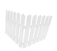 GARIOUANS 2 pièces Barrière de Jardin Plastique Blanche Clôture Décorative pour Pelouse Bordure Paysagère Extérieure Résistante Protection Plantes et Allées Réutilisable pour Balcon et