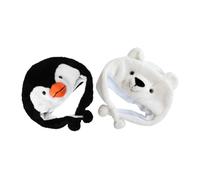 GARIOUANS 2 Pièces Bonnet Garçon Fille Animal Peluche Chaud Hiver Chapeau Ours Polaire et Pingouin Doux Confortable Extensible pour Garçon Fille et Tout-petits Déguisement Fête Halloween