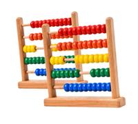 GARIOUANS 2 pièces Boulier Bois pour Garçon Fille Apprentissage Mathématique Abaque Traditionnel Hêtre Éducatif pour Compter et Développer la Motricité Fine