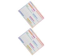 GARIOUANS 2 Pièces Budget Planner Notebook Portable Undated Weekly Expense Ledger And Money Tracker For Home Finance Management