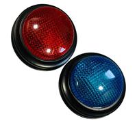 GARIOUANS 2 Pièces Buzzer de Réponse Jeu Équipe avec Lumières et Sons Boutons Plastique pour Quiz Classe Activités Éducatives et Compétitions Familiales