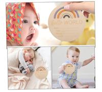 GARIOUANS 2 pièces Cartes Panneau Annonce Naissance Cartes Jalons Mensuelles Durables pour Photo et Décoration de Chambre