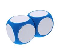 GARIOUANS 2 Pièces Dés Effaçables Mousse pour Enseignement Mathématique Grands Cubes Vierges DIY Adaptés à Âges Stimulent Intérêt et Développent la Cognition Classe Maison