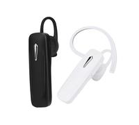 GARIOUANS 2 pièces Écouteurs sans Fil Mono Confortables pour Voiture Casque Léger Stéréo avec Microphone Compatible Blanc et Noir