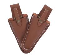 GARIOUANS 2 pièces Étui Cuir Vachette pour Sécateur de Jardin Protection et pour Cisailles Pochette Résistante avec Couture Fine Lot de Covers pour Outils de Jardinage