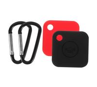 GARIOUANS 2 pièces Étui Silicone de Protection Compatible Tile Mate Pro Rouge et Noir Antichoc Antidérapant Facile à Installer Coque Portable pour Tracker sans Fil