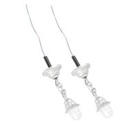 GARIOUANS 2 pièces Lampe Suspendue Miniature pour Micro Paysage Lumineuse et Décoration de Maison de Poupée Modèle de Plafond pour Bricolage Ambiance Chaude et Réaliste