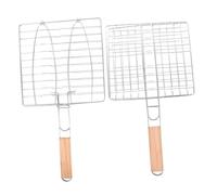 GARIOUANS 2 pièces Lot de Paniers Barbecue Réglables pour Poisson et Légumes Filet de Portable et Facile à Nettoyer Accessoire Camping et Barbecue Plein Air