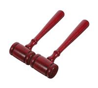 GARIOUANS 2 Pièces Marteau de Juge Bois Bois Gavel pour Accessoire de Costume Judiciaire Surface Lisse et Clair pour Enchères et Jeux de Rôle