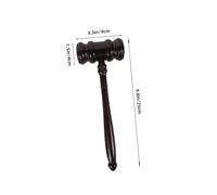 GARIOUANS 2 pièces Marteau de Juge Bois Solide Lot de Marteau pour Vente Aux Enchères et Procédures Légales Finition Polie Confortable Accessoire Multifonctionnel pour Enchères et Jeux de