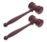 GARIOUANS 2 pièces Marteaux de Juge Plastique Jouets Tribunal pour Accessoires de Jeu de Rôle Cadeau Anniversaire Multifonction pour Aux Enchères et Éducation