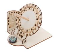 GARIOUANS 2 pièces Modèle Bois de Horloge Ancienne Scientifique Réutilisable pour Géographique et Expériences Scolaires